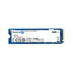 Ổ cứng SSD Kingston NV3 500GB NVMe M.2 2280 PCIe Gen 4x4 (Đọc 5000MB/s - Ghi 3000MB/s) - (SNV3S/500G)