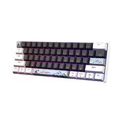 Bàn phím cơ không dây Edra EK361W Snow Yellow Switch (White-Gray)