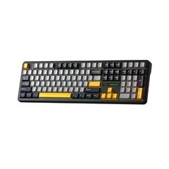 Bàn phím cơ AULA F108 - 3 Mode (Phiên bản Đen+ Xám + Vàng/ Volcano switch)