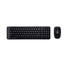 Bộ bàn phím chuột không dây Logitech MK220 Wireless (USB/đen)