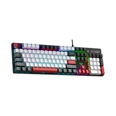 Bàn phím cơ AULA S500 (Phiên bản Đen + trắng + đỏ/ Red switch)