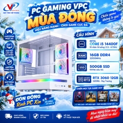 PC GAMING VPC Core i5 14400F I 16GB I RTX 3060 12GB I SSD 500GB