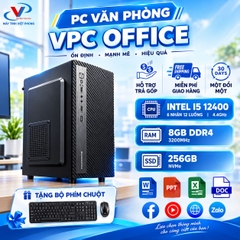BỘ MÁY VĂN PHÒNG VPC INTEL CORE I5 12400 I 8GB I 256 SSD I UHD