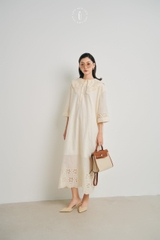 Đầm Elegant Ruffle Cotton
