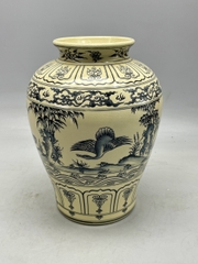 Bình Thiên Nga Cao 33cm Gốm Chu Đậu truyền thống