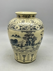 Bình Thiên Nga Cao 33cm Gốm Chu Đậu truyền thống