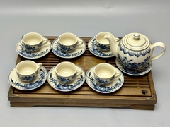Bộ ấm chén hoa sen truyền thống Chu Đậu