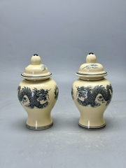 Set Vip đồ thờ họa tiết rồng gốm Chu đậu truyền thống