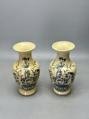 BÌNH CẮM HOA  HỌA Tiết HOA SEN GỐM CHU ĐẬU TRUYỀN THỐNG
