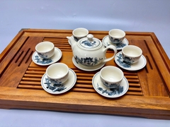 Bộ ấm trà hoa sen truyền thống Chu Đậu