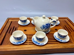 Bộ ấm chén hoa hồng truyền thống gốm Chu Đậu