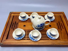 Bộ ấm chén hoa hồng truyền thống gốm Chu Đậu