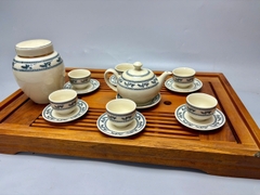 Bộ ấm chén chim lạc bé truyền thống Chu Đậu