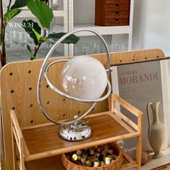 Đèn ngủ hình sao thổ Saturn lamp , chao đèn thủy tinh, điều chỉnh ánh sáng