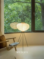 Đèn sàn akari chụp đèn giấy gạo phong cách Nhật Bản - DSA03