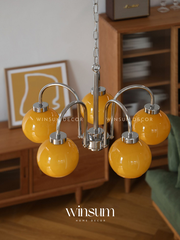 Đèn Chùm hạt đậu Bauhaus chụp thủy tinh sang trọng - DCA