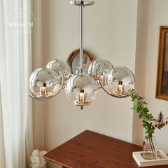 Đèn Chùm Bắc Âu phong cách Bauhaus chụp thủy tinh sang trọng - DCB01