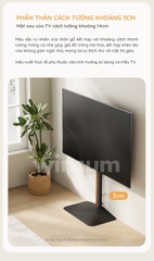 Kệ đứng treo TV Brateck đế kim loại chống nghiêng, tương thích TV 32-85 inch - Winsum Home Decor