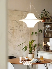 Đèn thả trần LOKKI chao acrylic phong cách trung cổ, trang trí nhà, cửa hàng DPB07