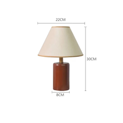 Đèn để bàn thân gỗ nguyên khối dáng nấm trang trí phòng DBB07