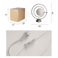 Đèn ngủ hình sao thổ Saturn lamp , chao đèn thủy tinh, điều chỉnh ánh sáng