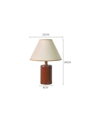 Đèn nấm thân gỗ vintage