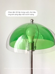 Đèn sàn để cạnh ghế sofa, chụp đèn acrylic 2 lớp màu trong suốt, đèn đứng trang trí - DSA02