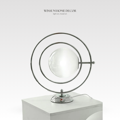 Đèn ngủ hình sao thổ Saturn lamp , chao đèn thủy tinh, điều chỉnh ánh sáng