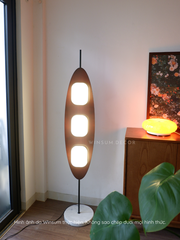 Đèn sàn hình ván lướt sóng, đèn đứng 3 bóng đế bằng đá kiểu cổ điển cao cấp - DSA01