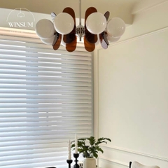 Đèm chùm phòng khách acrylic style Bắc Âu, đèn thả bàn ăn sang trọng - DCB02