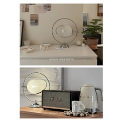 Đèn ngủ hình sao thổ Saturn lamp , chao đèn thủy tinh, điều chỉnh ánh sáng