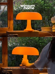 Đèn bàn Nesso màu vàng dáng nấm, đèn bàn trang trí ánh sáng ấm - winsum home