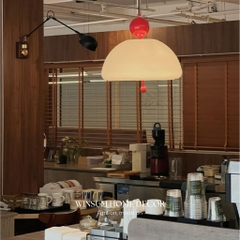 Đèn thả trần Wabi-Sabi thủy tinh hình chuông gió trang trí cửa hàng, quán cafe - DPB02