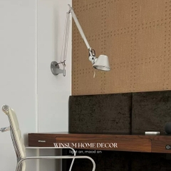 Đèn gắn tường đọc sách Tolomeo điều chỉnh xoay các hướng, phong cách Industrial - DTB02