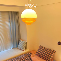 Đèn thả trần sunset hiệu ứng mặt trời lặn trang trí nhà cửa