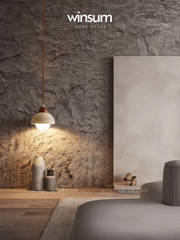 Đèn thả trần đá travertine, đèn thả đầu giường, đèn trang trí quầy bar, đảo bếp - winsum.decor DPA05
