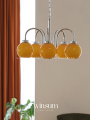 Đèn Chùm hạt đậu Bauhaus chụp thủy tinh sang trọng - DCA