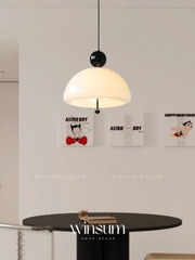 Đèn thả trần Wabi-Sabi thủy tinh hình chuông gió trang trí cửa hàng, quán cafe - DPB02