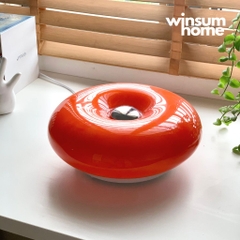 Đèn Donut thủy tinh thay đổi ánh sáng phong cách Bauhaus, có đế để bàn, treo tường tiện lợi - DTA01