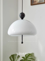 Đèn thả trần Wabi-Sabi thủy tinh hình chuông gió trang trí cửa hàng, quán cafe - DPB02