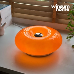 Đèn Donut thủy tinh thay đổi ánh sáng phong cách Bauhaus, có đế để bàn, treo tường tiện lợi - DTA01