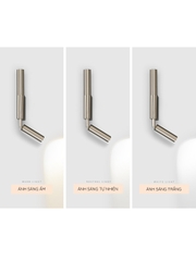 Đèn gắn tường 2 đầu, đèn ngủ đầu giường có chỉnh xoay các hướng sáng - Winsum Home