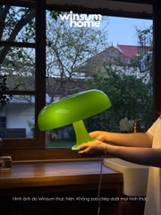 Đèn bàn Nesso màu xanh lá, đèn để bàn dáng nấm trang trí nhà - winsum home