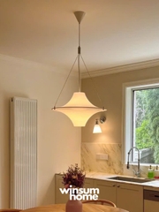 Đèn thả trần LOKKI chao acrylic phong cách trung cổ, trang trí nhà, cửa hàng DPB07