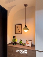 Đèn thả trần đá travertine, đèn thả đầu giường, đèn trang trí quầy bar, đảo bếp - winsum.decor DPA05