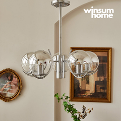 Đèn Chùm Bắc Âu phong cách Bauhaus chụp thủy tinh sang trọng - DCB01