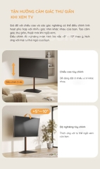 Kệ đứng treo TV Brateck đế kim loại chống nghiêng, tương thích TV 32-85 inch - Winsum Home Decor