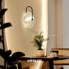 Đèn tường thủy tinh, đèn vách tròn ADA Aperture gắn cầu thang, đầu giường Bắc Âu
