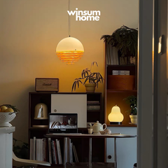Đèn thả trần sunset hiệu ứng mặt trời lặn trang trí nhà cửa