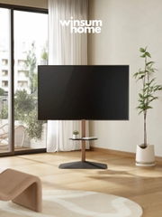 Kệ đứng treo TV Brateck đế kim loại chống nghiêng, tương thích TV 32-85 inch - Winsum Home Decor